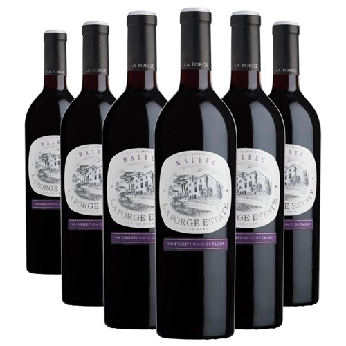 Case of 6 La Forge Malbec 75cl Red Wine